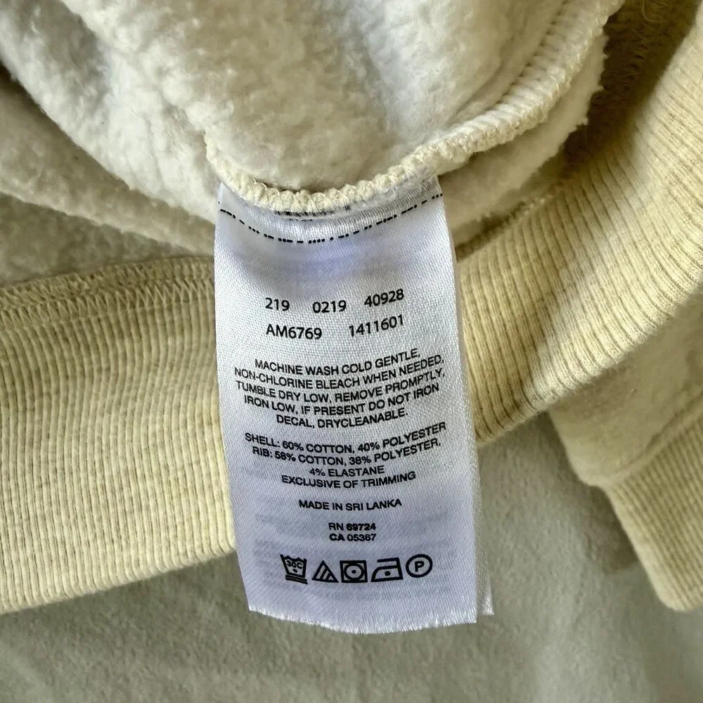 Columbia Hart Mountain II Mens XL Beige Fleece Crewneck Sweatshirt AM6769